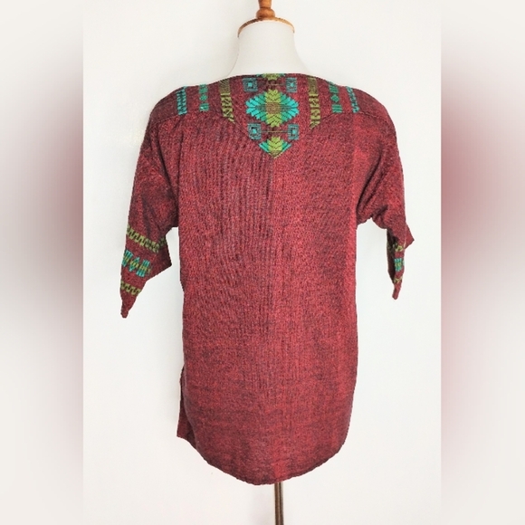 VIBRANT WOVEN MEXICAN TUNIC - Picture 5 of 7